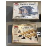 MODEL POWER N-SCALE WAYSIDE STATION, SAW MILL,