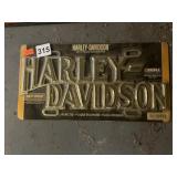 HARLEY-DAVIDSON CHROME TAG, "HARLEY-DAVIDSON"