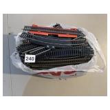 ASSORTED MODEL TRAIN TRACK SECTIONS, PLASTIC AND