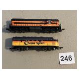 CHASSIE SYSTEM C&O 7071 MODEL TRAIN LOCOMOTIVE,