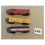 ASSORTED MODEL TRAIN FREIGHT CARS, STATE OF MAINE