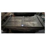 WOODEN AMMUNITION CRATE, MILITARY STYLE,