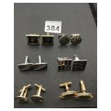 ASSORTED VTG CUFFLINKS, VARIOUS DESIGNS INCL