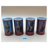 TENNENT'S LAGER VTG PENNY SERIES BEER CANS (4).