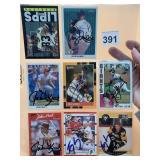 AUTOGRAPHED SPORTS TRADING CARDS, MIXED BASEBALL