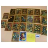 VINTAGE MARVEL COMIC CARDS, ACRYLIC CASES,