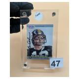 PRO NFL SET TERRY BRADSHAW SIGNED FOOTBALL CARD,