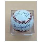 SANDY KOUFAX DON DRYSDALE AUTOGRAPHED BASEBALL,