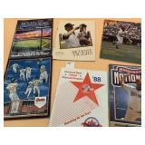 ASSORTED MLB BASEBALL PROGRAMS AND YEARBOOKS,