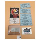 MICKEY MANTLE AUTOGRAPH, MARIO LEMIEUX TOYOTA