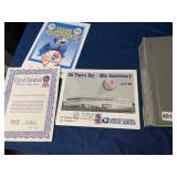 BASEBALL MEMORABILIA ALBUM, MLB PLAYER CARDS,