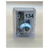 OAKLAND RAIDERS MINIATURE HELMET, TOPPS SEBASTIAN