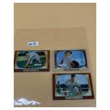 1955 BOWMAN COLOR TV BASEBALL CARDS, HUNTER, LA
