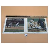 ROBERT THOM BASEBALL PRINTS (2), CHEVROLET 100TH