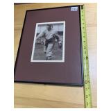 VTG BASEBALL PLAYER PHOTOGRAPH, FRAMED & MATTED,