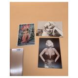 MARILYN MONROE POSTCARDS (3), FEATURING