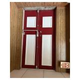 ENTRANCE DOOR W/ PANIC HARDWARE 95" X 53"