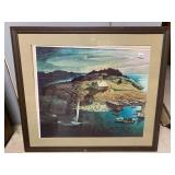ANDREW WYETH "THE ISLAND FUNERAL" PRINT, CUSTOM