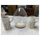 FITZ AND FLOYD "THE STORK CLUB" CERAMIC MUGS,