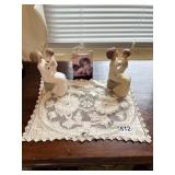 WILLOW TREE "GRANDMOTHER" FIGURINES, LACE DOILY,