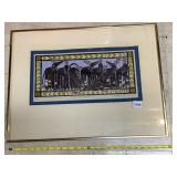 MARY HAMILTON "EIGHT TINY REINDEER" FRAMED PRINT,