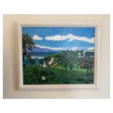 BEACH SCENE PAINTED ON CANVAS