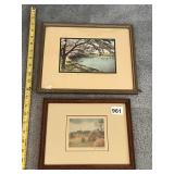 WALLACE NUTTING FRAMED PRINTS (2), "WASHINGTON