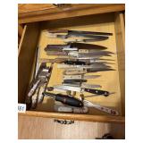 ASSORTED KNIVES ETC.