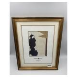 "MADAMA BUTTERFLY" OPERA PRINT, FRAMED, MATTED.