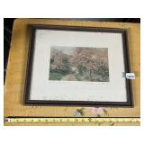 WALLACE NUTTING FRAMED PRINT, "A DOUBLE BORDER",