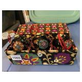 VERA BRADLEY ORNAMENT TRIO, SUZANI PATTERN, IN