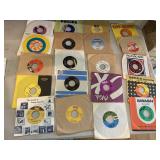 ASSORTED VTG 45 RPM VINYL RECORDS, VARIOUS