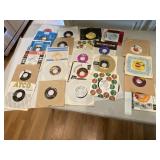 ASSORTED VTG 45 RPM VINYL RECORDS, VARIOUS