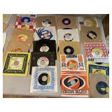ASSORTED VTG 45 RPM VINYL RECORDS, VARIOUS