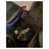 GLASS CARBOY, WINE FERMENTATION VESSEL, W/