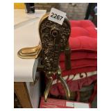 VINTNER BRASS CORKSCREW, TABLE MOUNT, ORNATE
