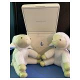 POTTERY BARN KIDS LAMB BOOKENDS, PLUSH LAMB
