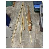 WOODEN TRIPOD EASEL, FOLDING DESIGN W/ ADJUSTABLE