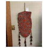 OKBASH EMBROIDERED ARROW BAG, WOOL CONSTRUCTION,
