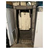 PORTABLE CLOTH WARDROBE W/ ZIPPERED COVER AND