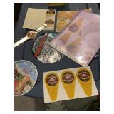 ASSORTED CHEESE LABEL STICKERS, PRIMA DONNA, OLD