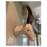 DECORATIVE ANIMAL HEAD WALL MOUNT, PAPIER MACHE