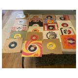 VTG 45 RPM VINYL RECORDS, ASSORTED ARTISTS AND