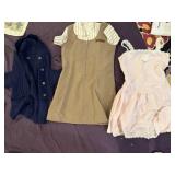 GIRL SCOUTS UNIFORM, CARDIGAN SWEATER, SLIP