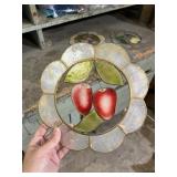 STAINED GLASS SUN CATCHERS, MOTHER OF PEARL