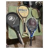 TENNIS RACKETS: WILSON WIMBLEDON, PRINCE CTS