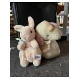 EDEN TOYS PLUSH RABBIT AND ELEPHANT (2), HALLMARK