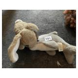 SEA WORLD PLUSH DOLPHIN, PLUSH BUNNY.