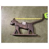 CAST IRON CAT SILHOUETTE DOORSTOP.