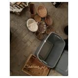 LONGABERGER BASKETS (8), ASSORTED STYLES, WOODEN